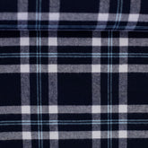 Flanell Baumwolle Yukon Swafing blau kariert