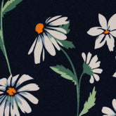 Viskosejersey Blumen auf schwarz Sizilien Swafing - Stoffmeisterei