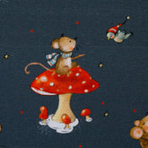 Jersey Weihnachten Mäuse blau Swafing Lathi