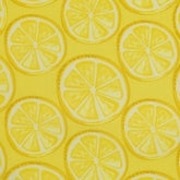 Baumwollstoff Webware Früchte Zitronen gelb Swafing