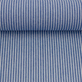 Jeansstoff jeansblau gestreift Emden Swafing
