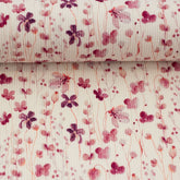 Rippjersey Mia Aquarellblumen erika rosa pink