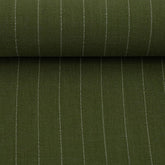 Viskose Leinen Nadelstreifen oliv - Landshut Swafing