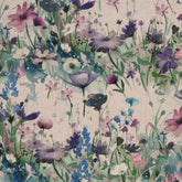 Canvas Dekostoff Blumenwiese flieder