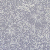 Baumwollwebware Blumen Garden of Dreams Swafing grau