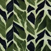 Modal French Terry Kairo Swafing grün grafisch Blätter