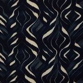 Modal French Terry Kairo Dunkelblau Wellen Swafing