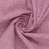 Leinen Baumwoll Mischgewebe Paul Swafing Streifen pink meliert
