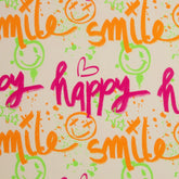 Sweat angeraut Happy Smile natur von Christiane Zielinski Swafing