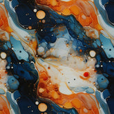 Oxford Stoff Savona by Sarah Mariam Swafing - Liquid Marmor blau