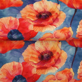 Jersey Stoff nähen Frauen Mohnblumen Stenzo Stoffmeisterei