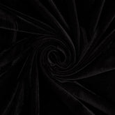 Stretch Velour Jersey schwarz