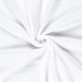 Musselin Dobby weiß kleine Punkte aufgestickt