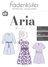Papierschnittmuster Kleid Aria Kinder Fadenkäfer
