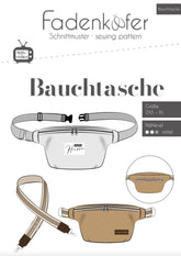 Papierschnittmuster Bauchtasche Fadenkäfer