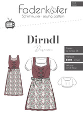 Papierschnittmuster Dirndl Damen Fadenkäfer