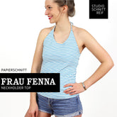 Papierschnittmuster Neckholder Top Frau Fenna Stuio Schnittreif