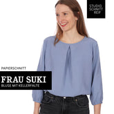 Papierschnittmuster Bluse Frau Suki Studio Schnittreif
