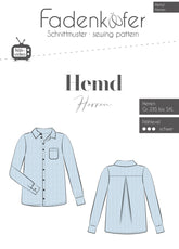 Papierschnittmuster Hemd Herren Fadenkäfer