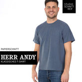 Papierschnittmuster T-Shirt Herr Andy Studio Schnittreif