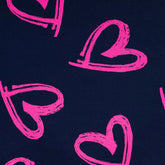 Sommersweat French Terry Jeans Neon Herzen