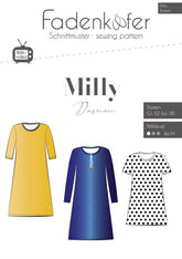Papierschnittmuster Kleid Milly Damen Fadenkäfer