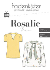 Schluppenbluse Rosalie Papierschnittmuster Fadenkäfer