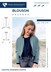 Papierschnittmuster Kinder Blouson Havanna meine Herzenswelt Stoffmeisterei
