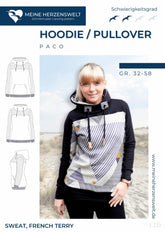 Papierschnittmuster Hoodie Paco meine Herzenswelt Stoffmeisterei