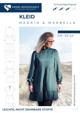 Papierschnittmuster Kleid Madrid Marbella meine Herzenswelt