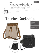 Papierschnittmuster Tasche Rucksack Fadenkäfer