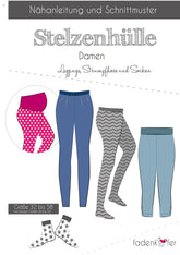 Leggings Stelzenhülle Papierschnittmuster Fadenkäfer