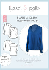 Papierschnittmuster Bluse Violeta Lillesol und Pelle