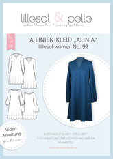 Papierschnittmuster Kleid Alinia Lillesol Women Nr 92 Lillesol und Pelle