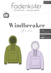 Papierschnittmuster Windbreaker Kinder Fadenkäfer
