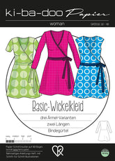 Basic Wickelkleid Damen 32 - 48 Ki - ba - doo Papierschnittmuster - Stoffmeisterei