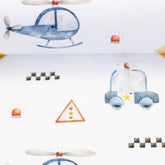 Baumwolljersey Polizei weiß - Stoffmeisterei