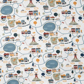 Baumwolljersey Roadmap Kinderjersey - Stoffmeisterei