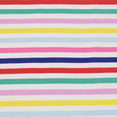 Baumwolljersey Streifen Sommerfarben weiß bunt - Stoffmeisterei