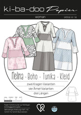 Boho Tunika Kleid Nelina Damen 32 - 58 Ki - ba - doo Papierschnittmuster - Stoffmeisterei