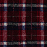 Boucle Plüsch Bruno Swafing rot kariert - Stoffmeisterei