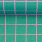 Canvas Happy - Karo türkis - Cherry Picking - Swafing - Stoffmeisterei