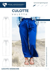 Culotte Valetta Damen Gr. 32 - 54 - Meine Herzenswelt - Papierschnittmuster - Stoffmeisterei