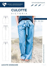 Culotte Victoria Damen Gr. 32 - 54 - Meine Herzenswelt - Papierschnittmuster - Stoffmeisterei