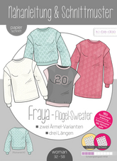 Flügel Sweater Fraya Damen 32 - 58 Ki - ba - doo Papierschnittmuster - Stoffmeisterei