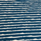 French Terry - Sommersweat - Blockstreifen Vintage blau - Fräulein von Julie - Stoffmeisterei