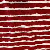 French Terry - Sommersweat - Blockstreifen Vintage rot - Fräulein von Julie - Stoffmeisterei