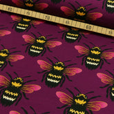 French Terry Sommersweat Bumblebee beere - Stoffmeisterei