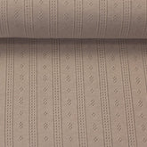 Lochjersey Pointelle Alina Swafing beige - Stoffmeisterei