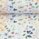 Musselin Blumen Aquarell - Stoffmeisterei